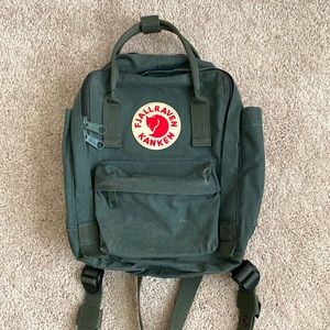 Fjallraven mini kanken backpack in arctic green